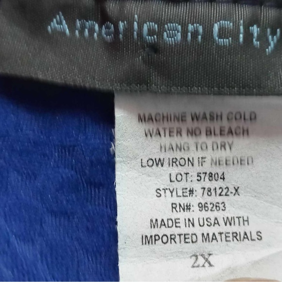 American City Wear Blue Top Size 2X - Picture 4 of 4